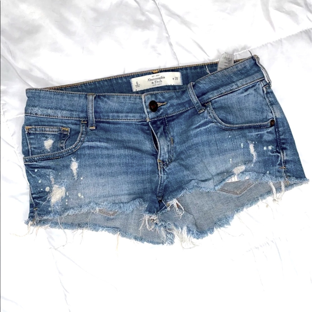 A&F destroyed jean shorts
